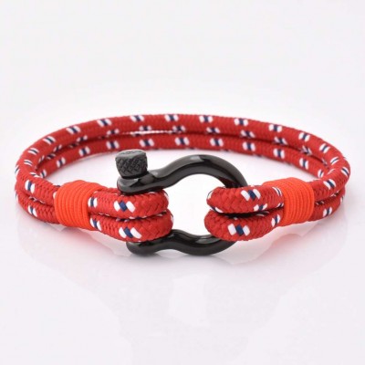 High Quality Blacking Best Female Mens 3Mm Nylon Stainless Steel D Buckle Bracelets